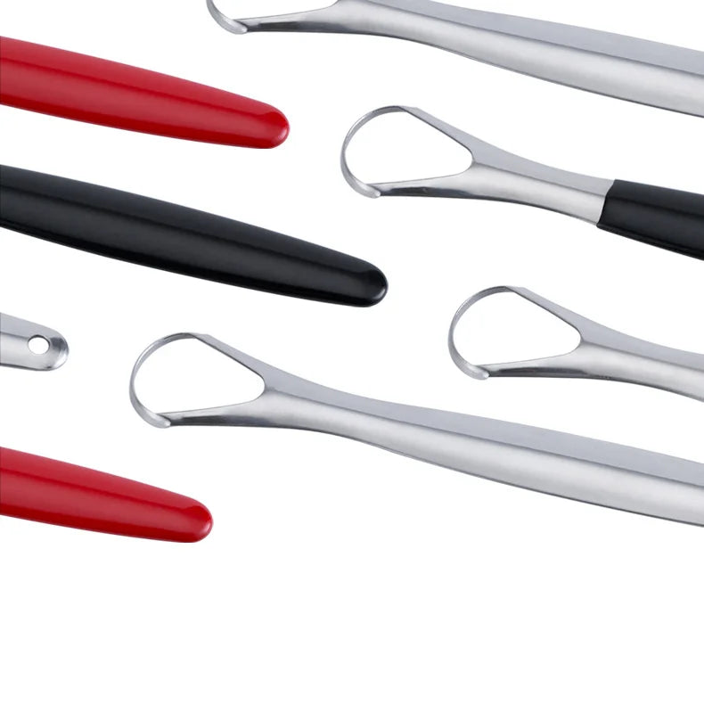 Y-Kelin Stainless Steel Tongue Scraper – Oral Cleaner Brush for Fresh Breath and Hygiene Care