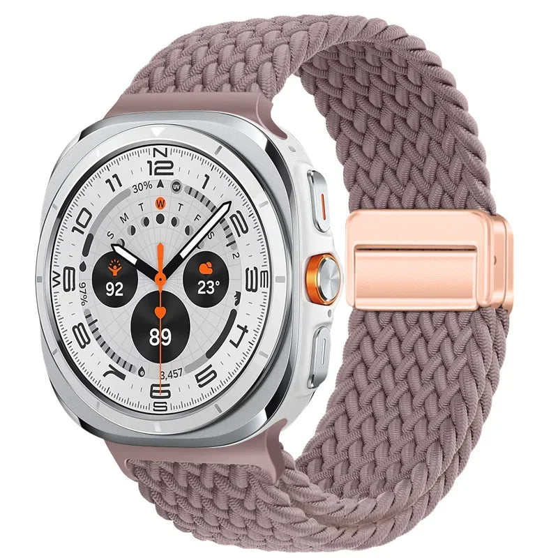 Magnetic Nylon Strap for Samsung Galaxy Watch Ultra 47mm – Adjustable Loop Bracelet Band Accessory