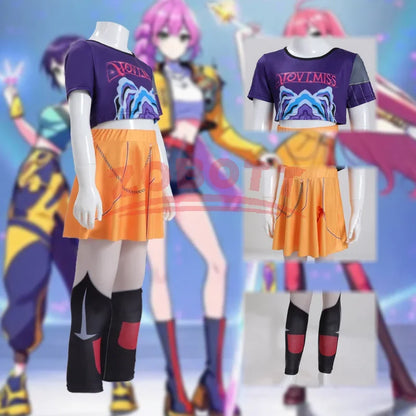 Girls Zoey Rumi Cosplay Costume – Kids Mira Outfit for Stage Performance, Halloween & Animated Movie Dress-Up