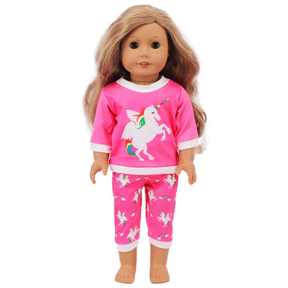15-Style Doll Pajamas & Nightgowns – Cute Patterns for 18-Inch American & 43cm Born Dolls, Doll Accessories Toy
