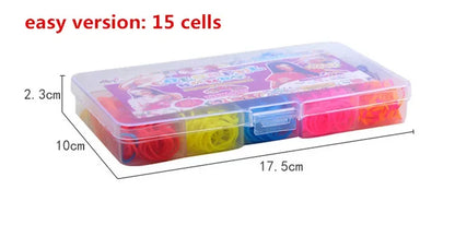 Creative Rainbow Loom Bands Set – Colorful DIY Rubber Bracelet Making Kit for Girls’ Crafts and Birthday Gifts