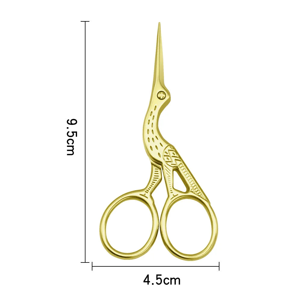 Stainless Steel Makeup Scissors - 9CM Compact Eyebrow Nose Hair & Nail Grooming Tool