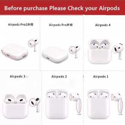Translucent Bluetooth Earphone Case for AirPods 1/2/3/4 & AirPods Pro 2 — TPU Shockproof Protective Cover
