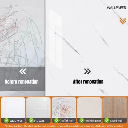 Marble Foam Wall Tile Wallpaper - Self-Adhesive Waterproof Decorative Wall Sticker