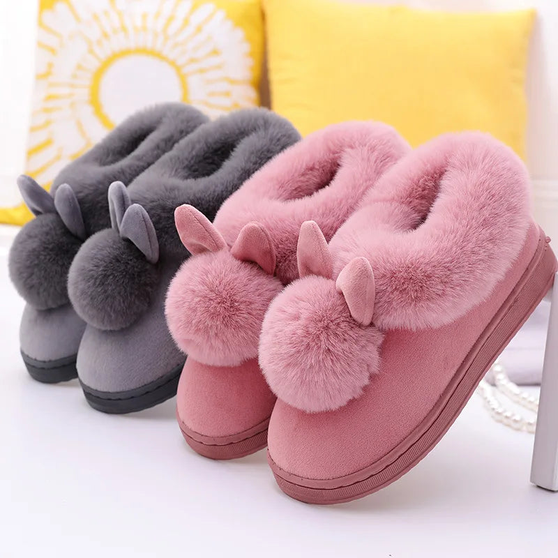 Litfun Women’s Fuzzy House Slippers – Plush Lined Anti-Skid Indoor Slides, Warm Winter Comfort Shoes