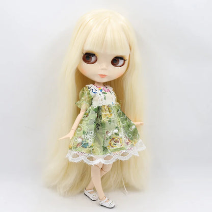 ICY DBS Blyth Doll – 1/6 BJD Customized Nude Joint Body, White Skin Glossy & Matte Face, 30cm Girl Toy Gift