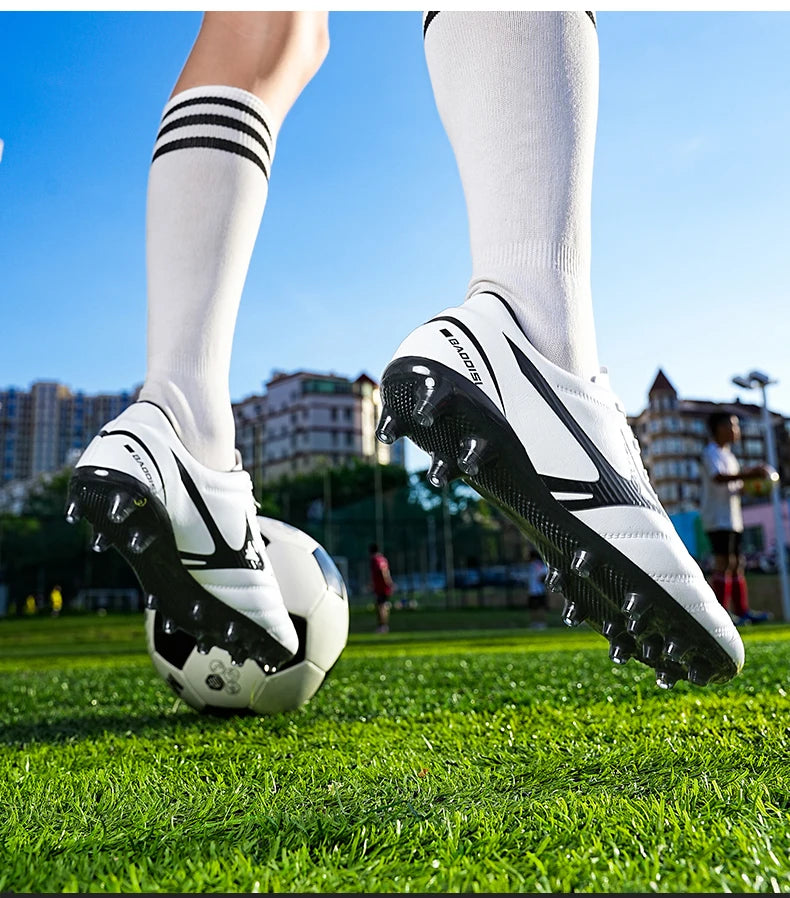Men’s Football Soccer Cleats – Studded Indoor/Outdoor TF & FG Training Shoes