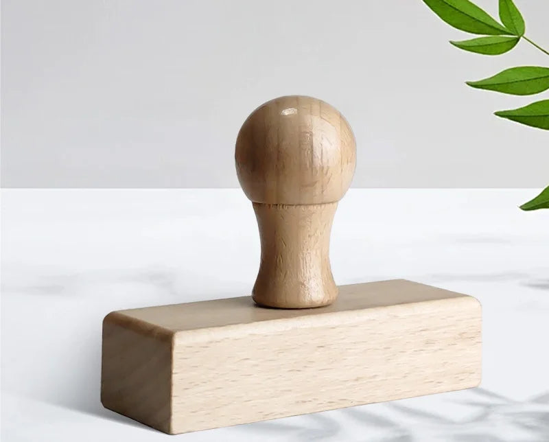 Personalized Custom Wooden Stamp – Wedding Seal, Logo Stamp for Invitations, Stationery, Name & Business Branding