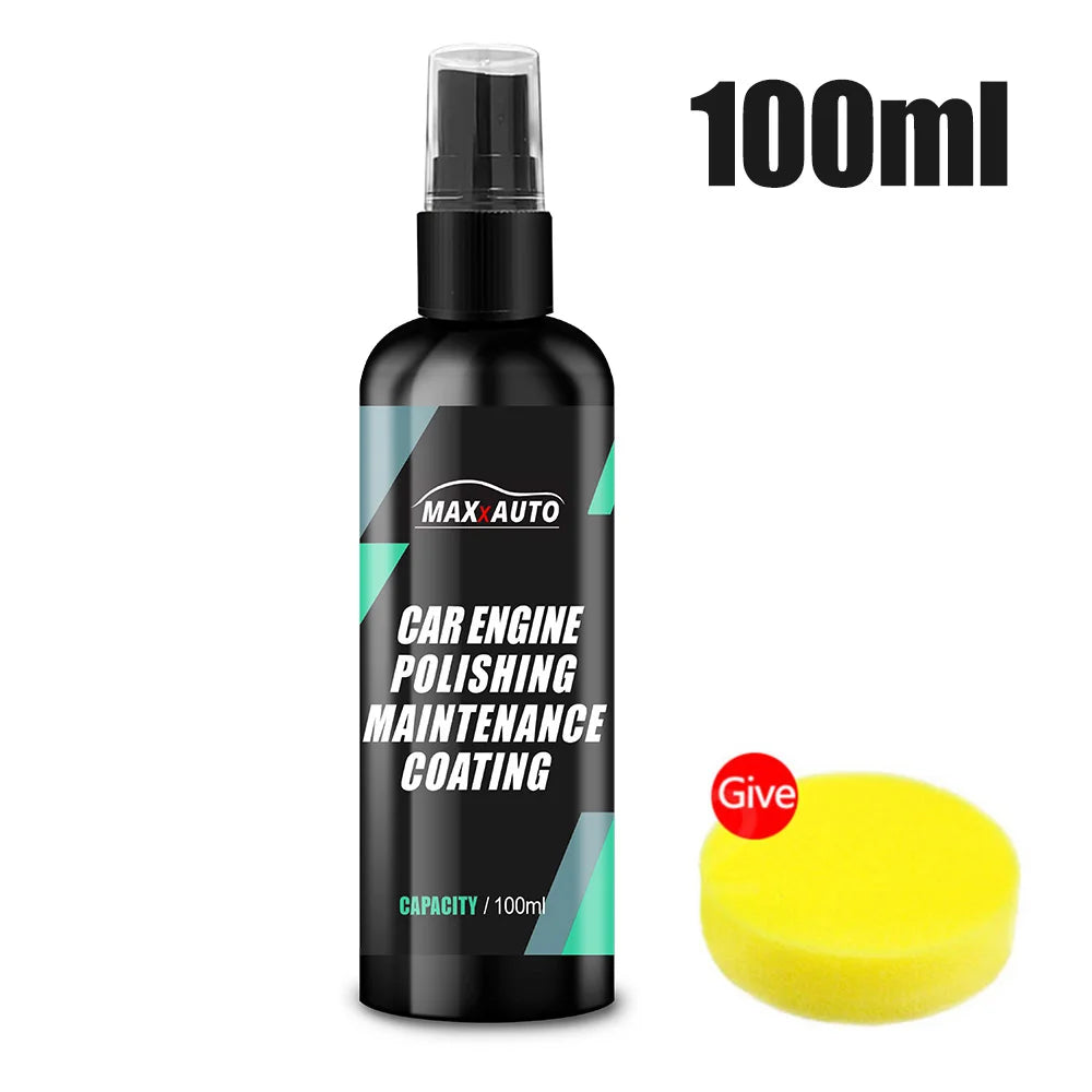 Car Engine Bay Cleaner & Restorer - Powerful Engine Compartment Degreaser for Automotive Cleaning and Polishing