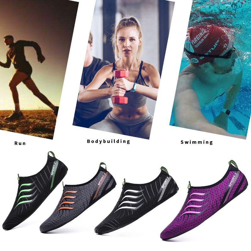 Men’s & Women’s Water Aqua Shoes – Unisex Breathable Swimming Sneakers, Quick-Dry Barefoot Beach Sandals & Wading Flats