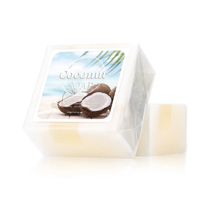 B+ Coconut Milk Handmade Soap - 100g Organic Plant Extract Facial Cleanser with Goat Milk for Acne Care