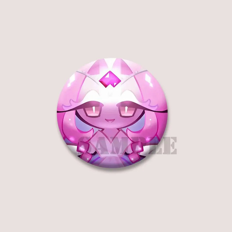 Cute Cartoon Game CRK Eternal Sugar Cookie Coin Brooch – Button Pins for Backpack, Hat, Clothes & Gifts
