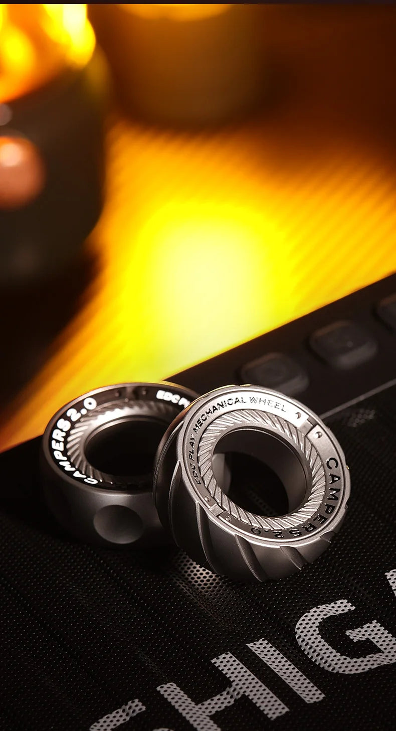 SPYSTAR Mechanic Ring Fidget Spinner – Magnetic Ratchet Gyro Metal Fingertip Stress Relief Toy for Office & EDC