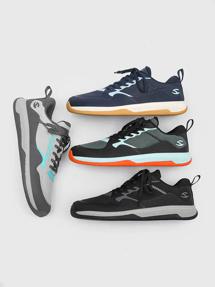 HOBIBEAR Unisex Walking Sneakers – Lace-Up Hiking & Running Shoes for Men & Women, Outdoor Artificial Leather Sneakers