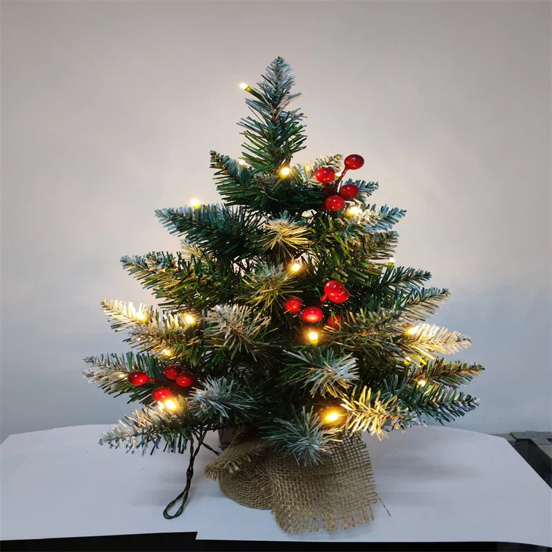 Mini Christmas Tree 45/60cm – PVC Tabletop Decorations for Family Christmas & Holiday Parties