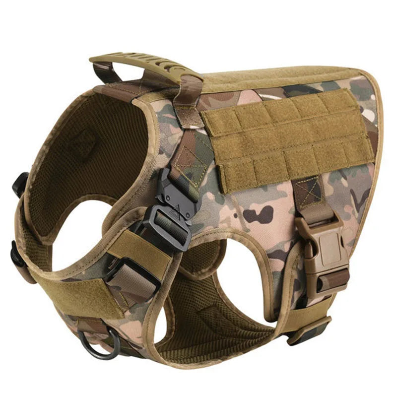 Large Dog Harness & Leash Set — Training & Walking Vest for German Shepherd, Malinois