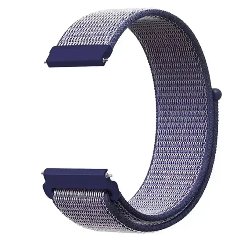 22mm Sport Nylon Loop Watch Band – Breathable Replacement Wristband for NORTH EDGE APACHE-46 Smartwatch, Durable Adjustable Strap