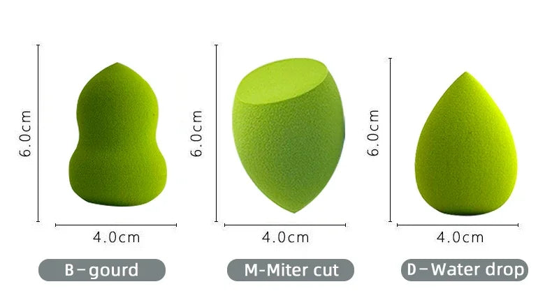 Women's Cosmetic Powder Puff — Water Drop Shaped Makeup Sponge for Smooth Foundation Blending & Beauty Application