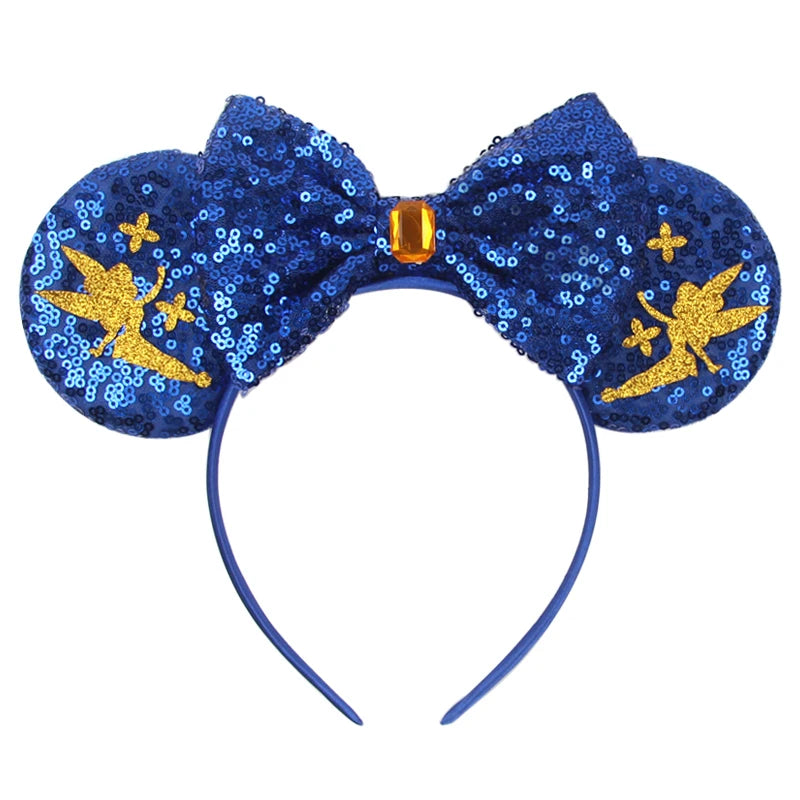Disney Cartoon Mouse Ears Headband - Sequin Bow Hair Accessory for Girls, Birthday Parties & Cosplay