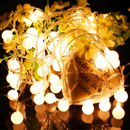 USB/Battery LED String Lights - 10M Outdoor Fairy Garland Lights for Weddings, Gardens & Christmas Decor