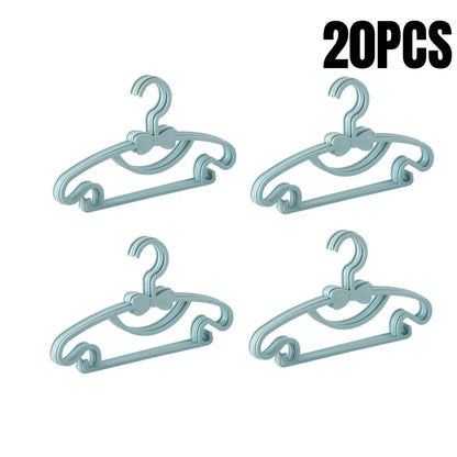 5-50PCS Baby Plastic Hangers – Kids Clothes Storage Rack for Nursery, Toddlers & Infants, Portable Home Use
