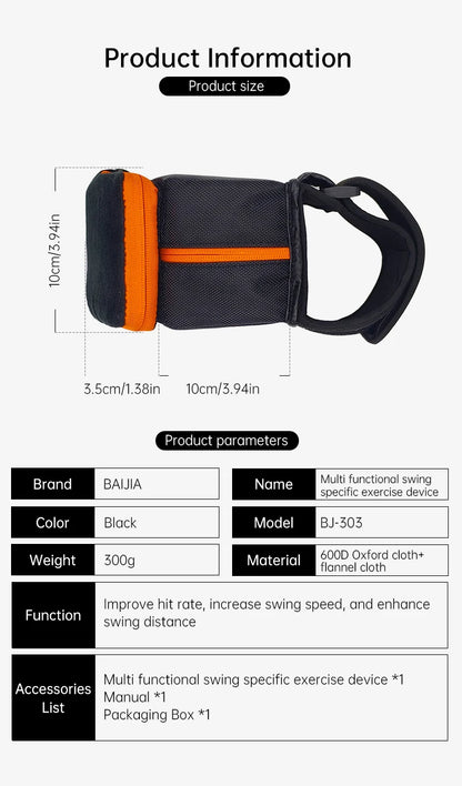 BAIJIA Golf Swing Arm Action Trainer – Swing Training Aid for Position Correction and Sports Improvement