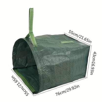 Large Capacity Garden Waste Bag for Yard Leaf & Debris Collection – Durable Reusable Green Leaf Cleanup Bag
