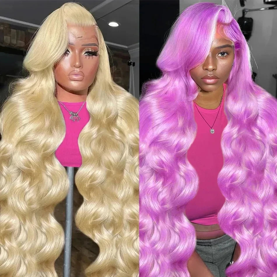 613 Honey Blonde 13x6 HD Lace Front Wig – Body Wave Transparent Human Hair Wig for Black Women