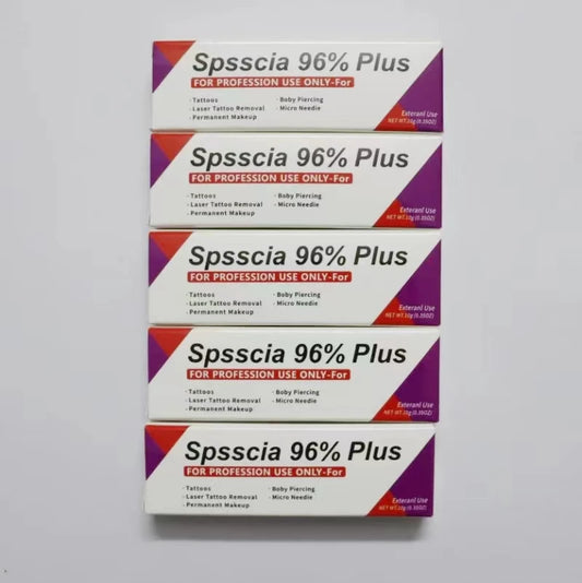 New Spsscia 96% Tattoo Numbing Cream 10g – Pre-Microblading Eyebrow & Lip Permanent Makeup Care Cream