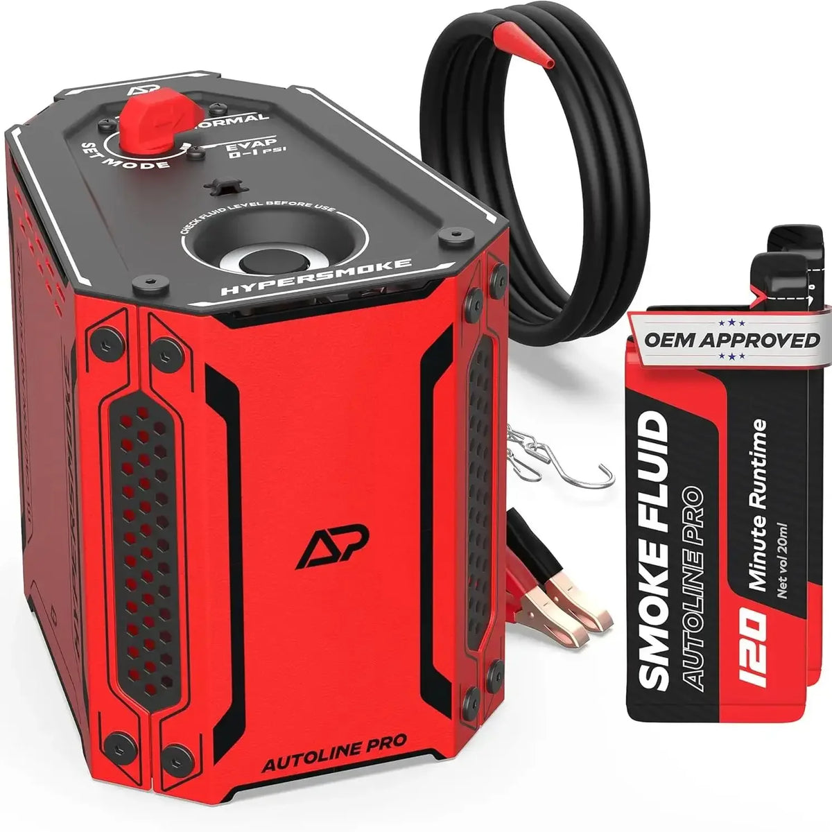 S11 AutoLine Pro HyperSmoke Automotive Smoke Machine - Adjustable Pressure EVAP & Vacuum Leak Tester