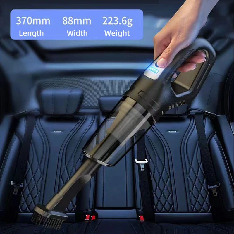 Car Multipurpose Handheld Vacuum Cleaner – Powerful Suction, Rechargeable Wireless Cleaner for Car & Home Dual Use