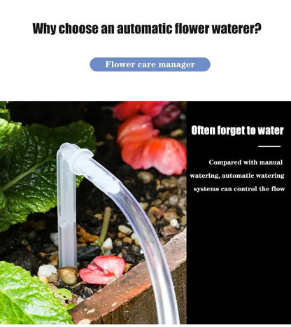 Solar Double Pump Automatic Drip Irrigation System – Smart Watering Timer for Garden & Potted Plants