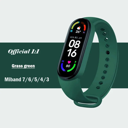 Silicone Strap for Xiaomi Mi Band 3-7 NFC – Sport Replacement Wristband Bracelet