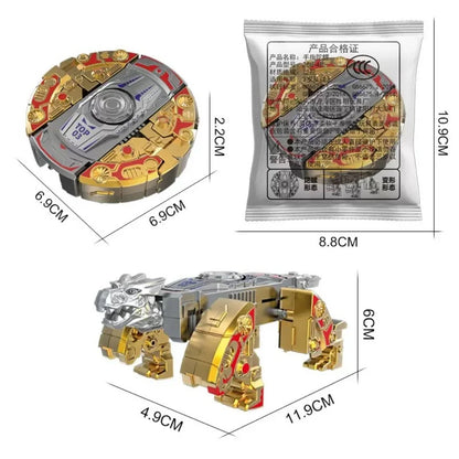 360 Rotating Robot Toy - Ball Deformation Fingertip Gyro Sensory Fidget Toy for Kids & Adults