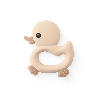 Baby Silicone Teether Toy - Cartoon Rattle Gum Relief Infant Teething Accessory for 0-12 Months
