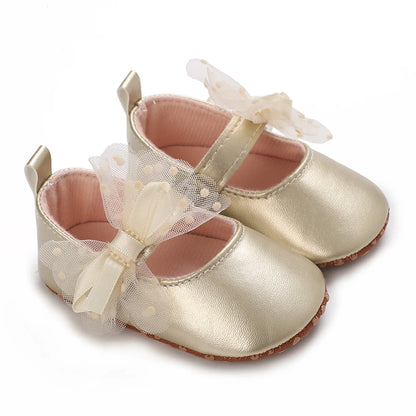 Infant Princess Pre-Walker Shoes - Bowknot Soft Sole Sandals for Baby Girls 0–1 Year