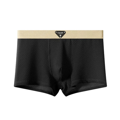Men’s Ice Silk Boxer Shorts – Breathable Satin-Like Mesh Summer Underwear, Skin-Friendly Comfort Fit (1–3 Pack)