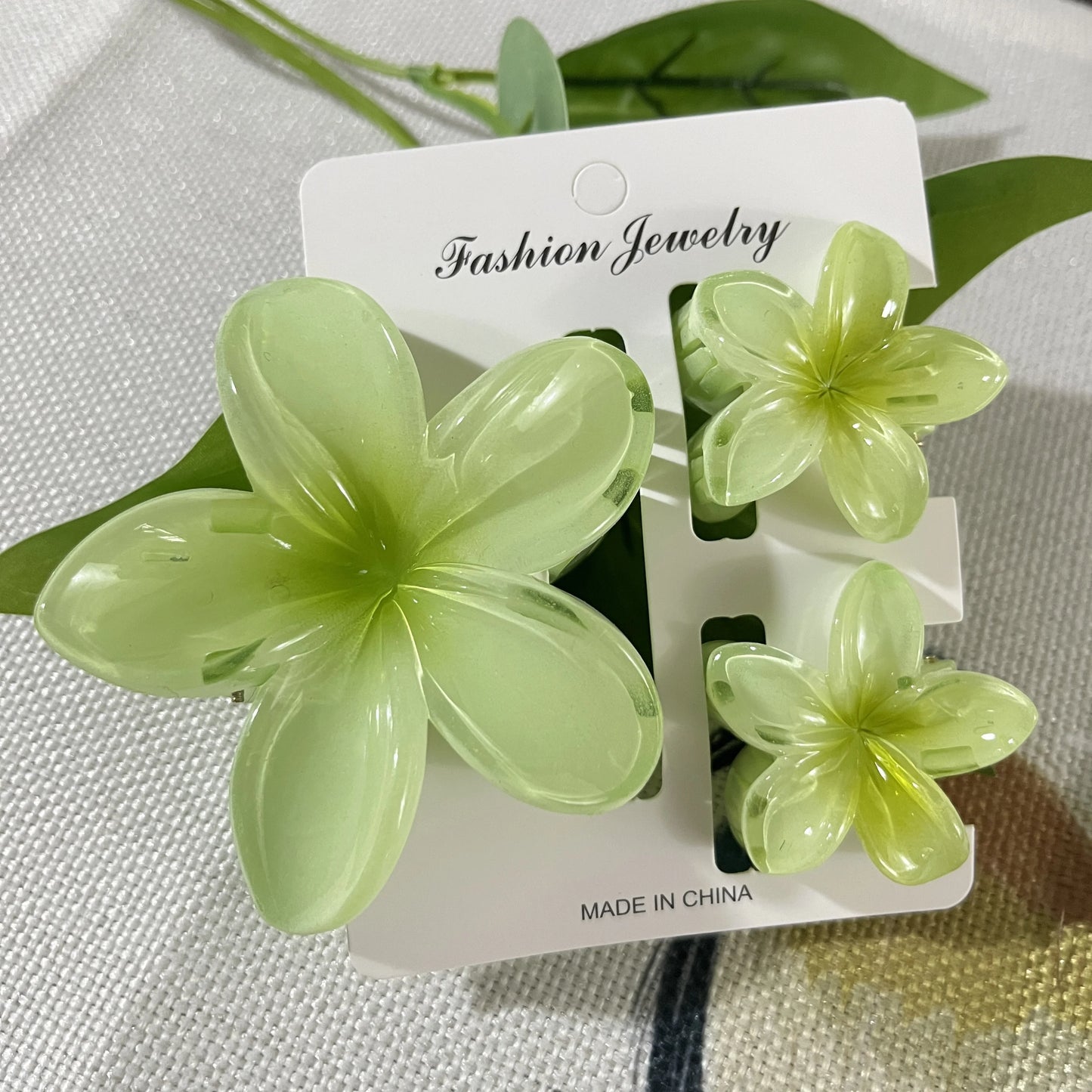 18Pcs Egg Flower Hair Clips | Gradient Candy Color Flowers, Shark Clips for Daily Ponytail Styling