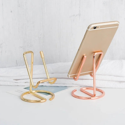 Gold Metal Cute Card Holder - Paper Organizer Binder Clip for Office Business, Fashion Desktop Decorative Display for Men & Women
