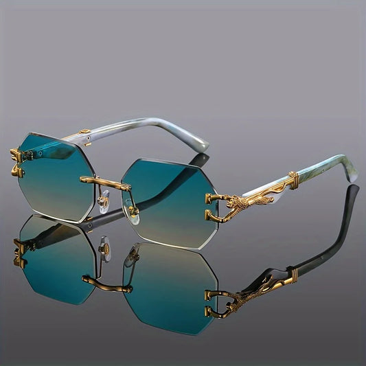 2025 Geometric Leopard Print Sport Sunglasses for Women – Lightweight Durable Streetwear Fashion UV Protection Glasses