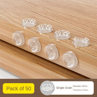 Silicone Door Handle Anti-Collision Pads - Refrigerator Door Stopper, Wall Protector & Noise-Reducing Buffer Stickers (3329/3441)