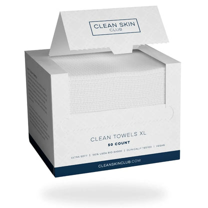 50pcs Disposable Clean Towels – Ultra Soft Face Towels, Clinically Tested Facial Makeup Remover Dry Wipes