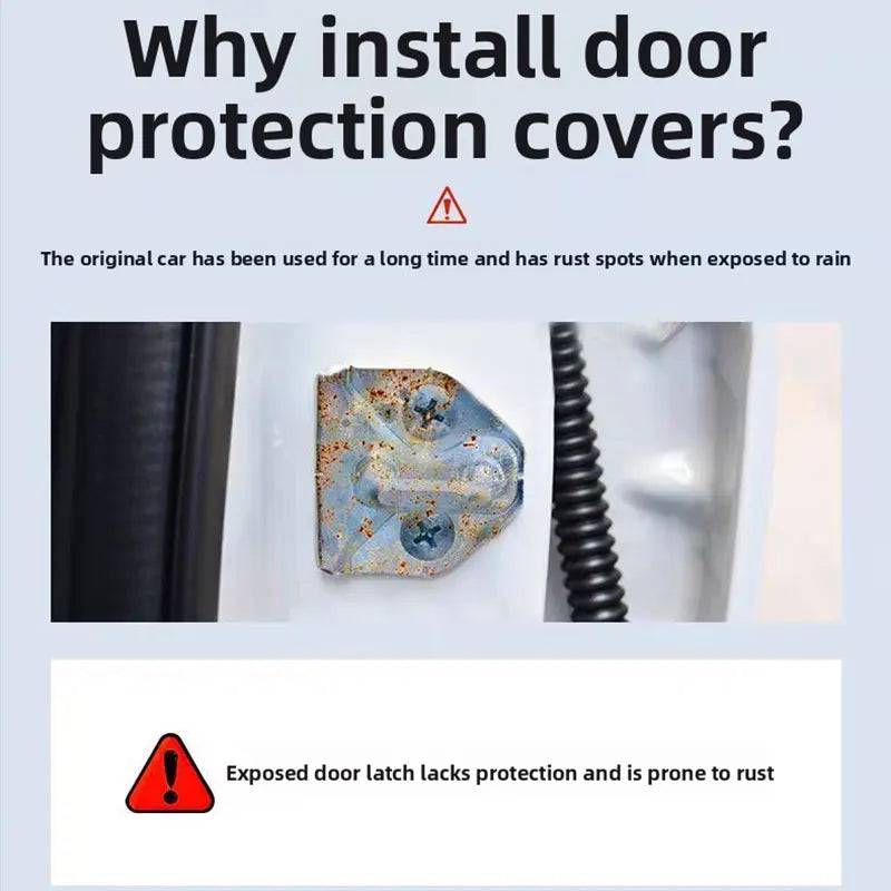 Anti-Collision Car Door Lock Protection Cover for Subaru Impreza, Forester, Outback, Legacy, Crosstrek, XV, WRX & Solterra – Scratch Guard Safety Trim Protector