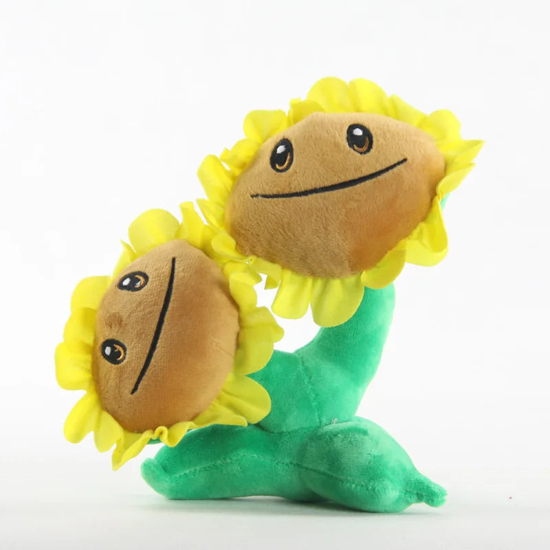Plants vs Zombies 2 Plush Toys — Peashooter & Sunflower Stuffed Dolls Anime PVZ Gift for Kids