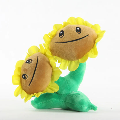Plants vs Zombies 2 Plush Toys — Peashooter & Sunflower Stuffed Dolls Anime PVZ Gift for Kids