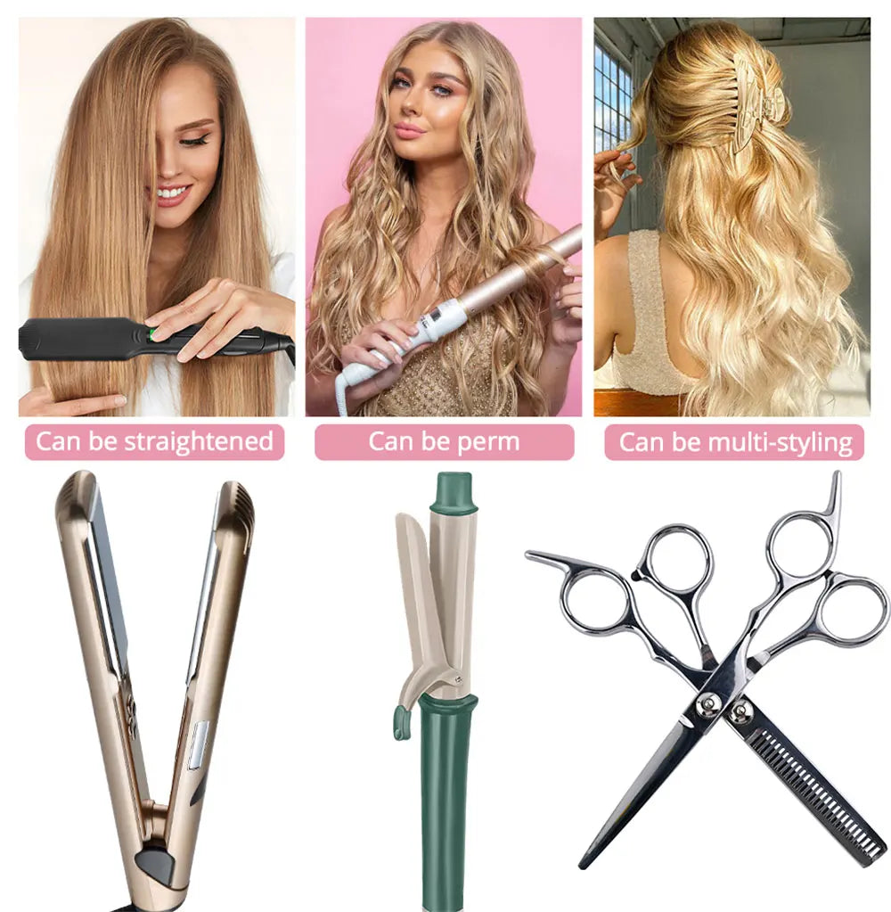 AZQUEEN 24-Inch Long Straight Ponytail Extension – Synthetic Fake Hairpiece for Women
