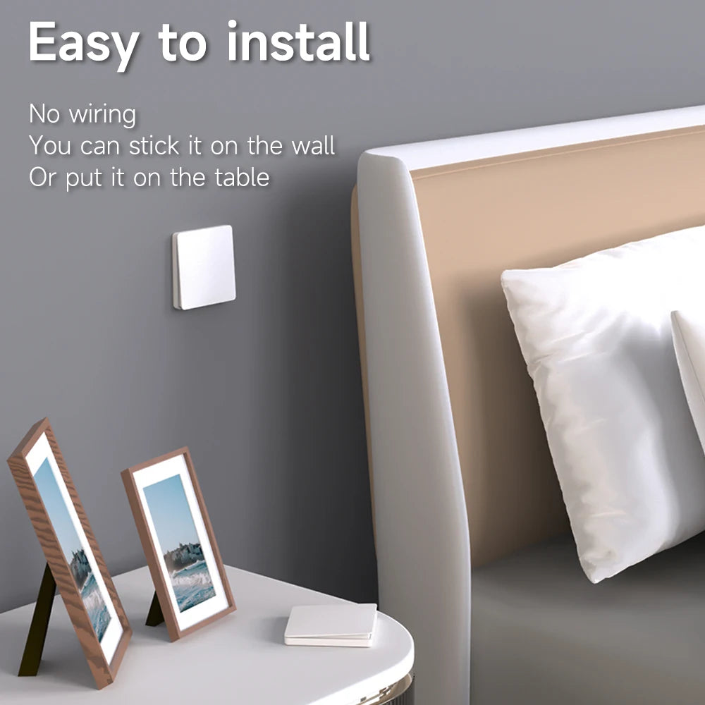 Lunzo RF 433 Self-Powered Wireless Light Switch – 1 Gang, No Battery, Waterproof Remote Control