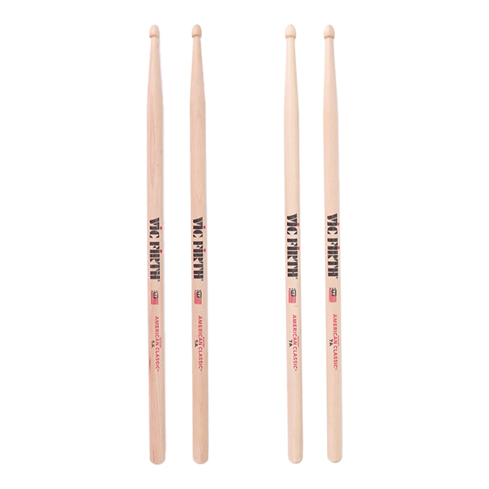 2PCS 5A/7A American Hickory Drumsticks – Jazz Mallets for Acoustic & Electronic Drums, Percussion Drum Sticks