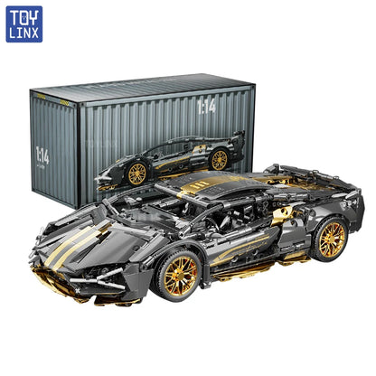 ToylinX 1:14 Supercar Building Block Toy – Optional Power Group, Technology Design for Adults & Kids, Christmas Gift with Box
