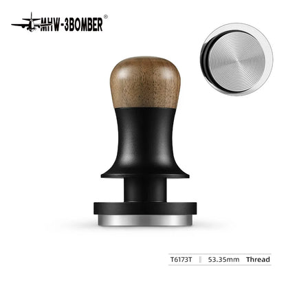 MHW-3BOMBER 30lb Calibrated Coffee Tamper – 51mm/53mm/58mm Flat Espresso Tamper with Spring-Loaded Pressure for Baristas